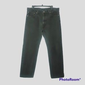 Levi's 505 Jeans Men's 38x32 Red Tab  Straight Leg Black Denim 100% Cotton